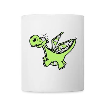 Mächtiger Drache - Tasse - Weiß - Vorne