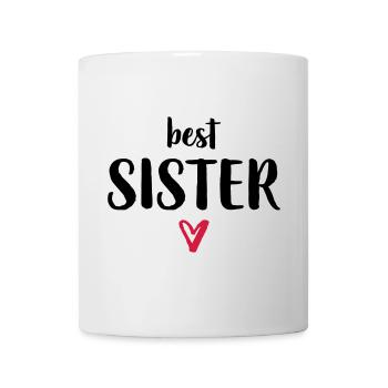 meilleure soeur je coeur cadeau soeur frères et sœurs - Mug blanc - blanc - Devant