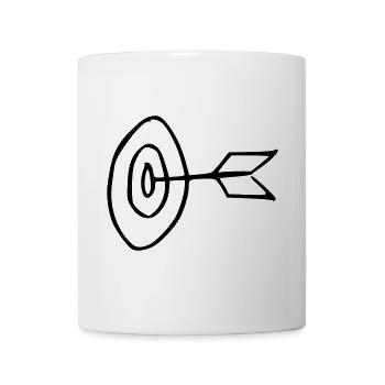 Zielscheibe - Tasse - Weiß - Vorne
