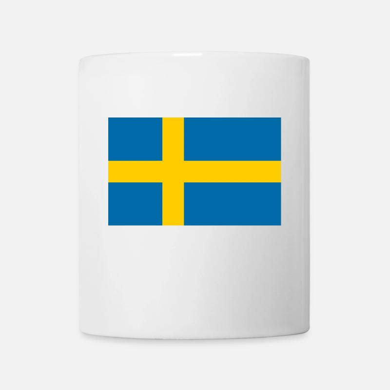 Flagge Schwedens 🇸🇪 - Tasse - Weiß