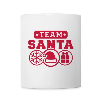 Team Santa (Schriftzug) 02 - Tasse - Weiß - Vorne