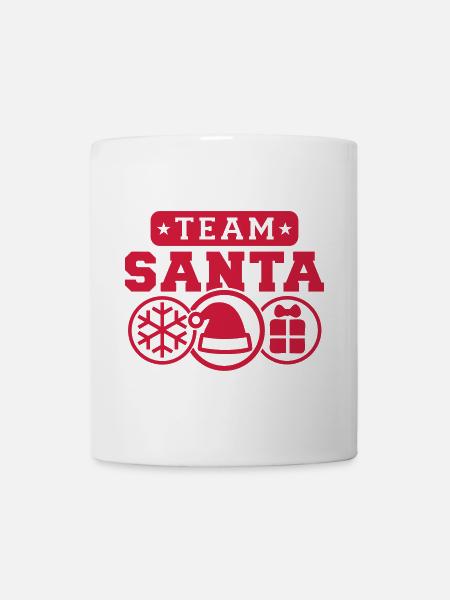 Team Santa (Schriftzug) 02 - Tasse - Weiß