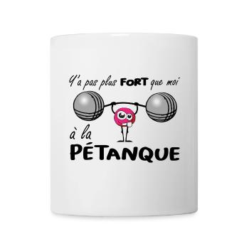y'a pas plus fort que moi - Mug blanc - blanc - Devant