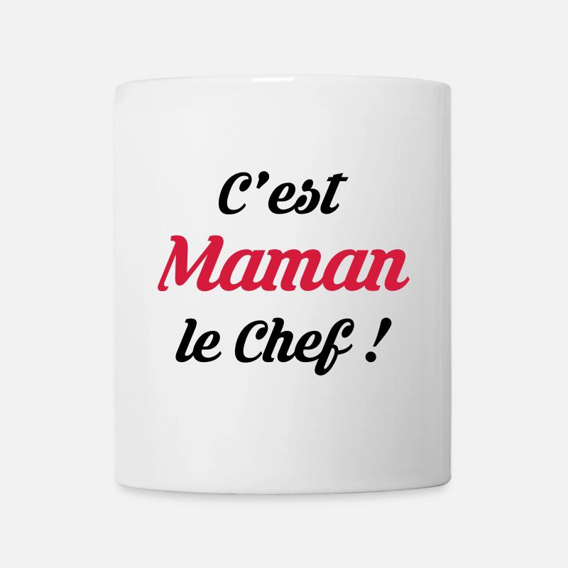 Maman - Fête des Mères - Bébé - Cuisine - Chef - Mug blanc - blanc