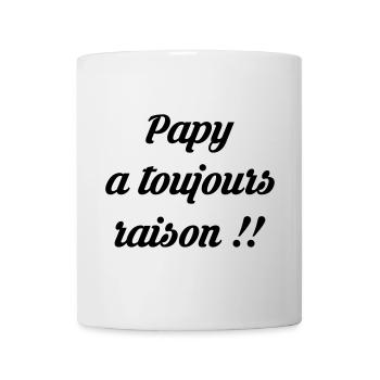 Papy / Grand Pere / Naissance / Baby / Bébé / Papi - Mug blanc - blanc - Devant