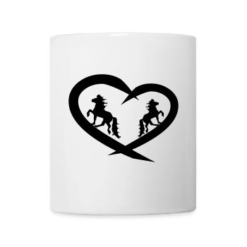 Cœur de cheval islandais, amour du cheval islandais - Mug blanc - blanc - Devant