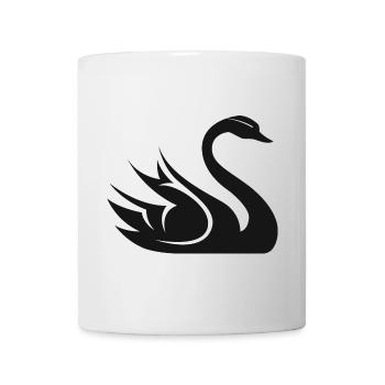 Swan Symbol Illustration Water Lake Nature Animal - Mug - white - Front