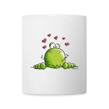 Frosch in Love - Tasse - Weiß - Vorne