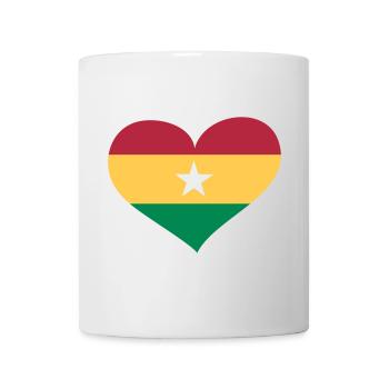Ghana Herz; Heart Ghana - Mug blanc - blanc - Devant