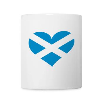 Schottland Herz; Heart Scotland - Mug blanc - blanc - Devant