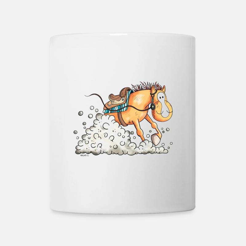 Sliding Stop Western horse - Mug - white