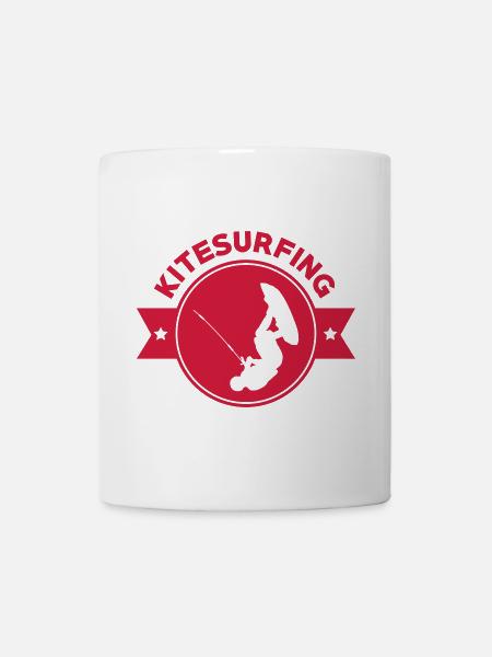 Kitesurfen / Kitesurfer / Kiteboarden / Kitesurf - Tasse - Weiß