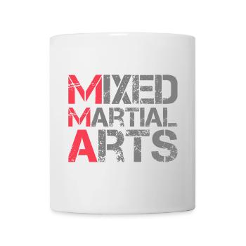 mma fighting martial arts mixed martial arts logo - Mug - white - Front
