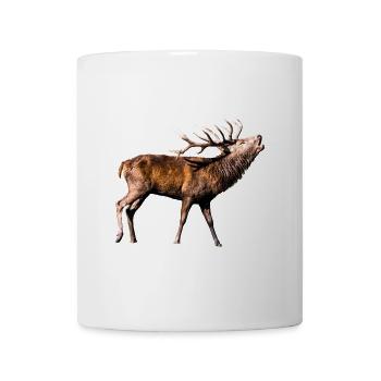 Idée cadeau de cerf tubulaire - Mug blanc - blanc - Devant