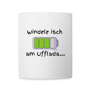Die Windel des kleinen Schatz wird gerade gefüllt! - Tasse - Weiß - Vorne