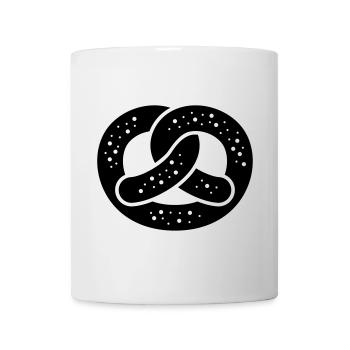 Salzbrezel / braun / einfärbbar - Tasse - Weiß - Vorne
