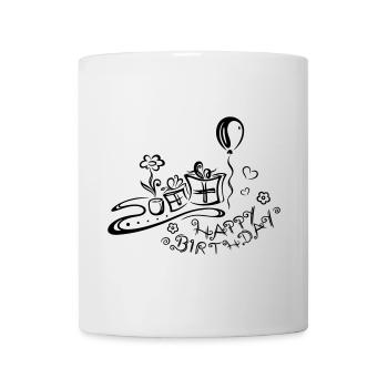 Happy Birthday motif, Congratulations - Mug - white - Front