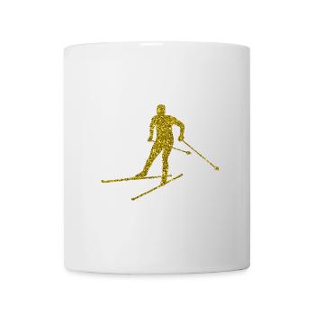 Gold Langlauf - Tasse - Weiß - Vorne