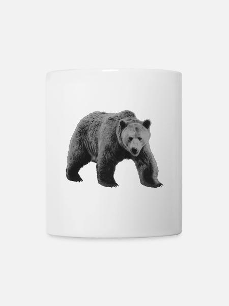 Bear Gray, Wild Bear Gray - Mug - white
