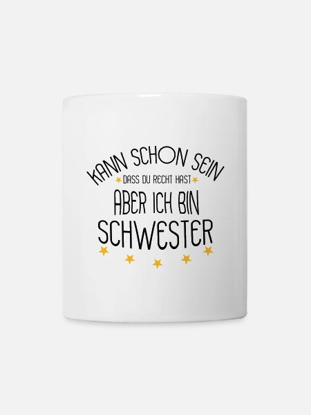 Schwester - Tasse - Weiß