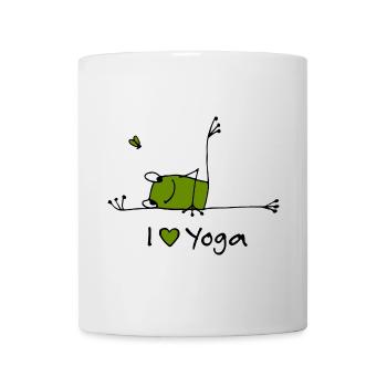 I love Yoga - Tasse - Weiß - Vorne