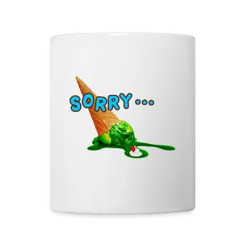 Désolé vous! - Mug blanc - blanc - Devant