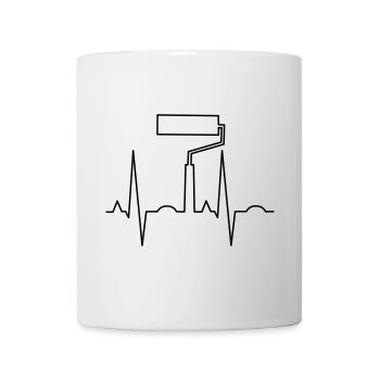 ekg peintre - Mug blanc - blanc - Devant