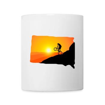 Downhill MTB mountain bike mountain bike mountains - Mug - white - Front