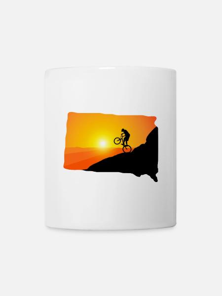 Downhill MTB mountain bike mountain bike mountains - Mug - white