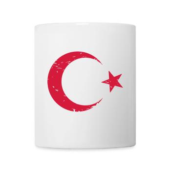 Drapeau turc style vintage - Mug blanc - blanc - Devant
