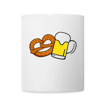 Beer and Brezel - Mug - white - Front