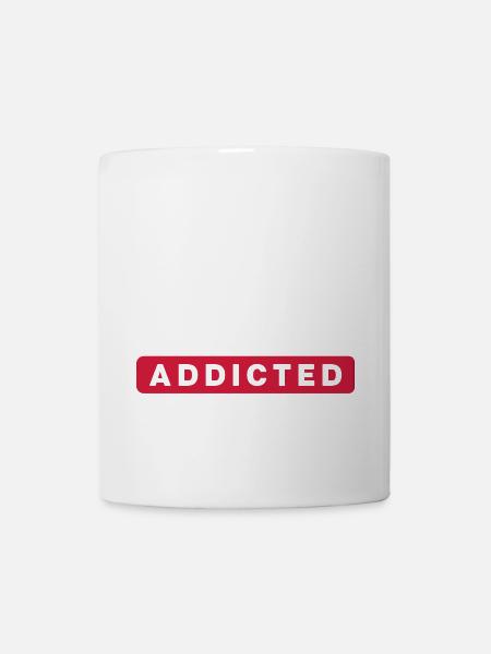 GYM ADDICT - Tasse - Weiß