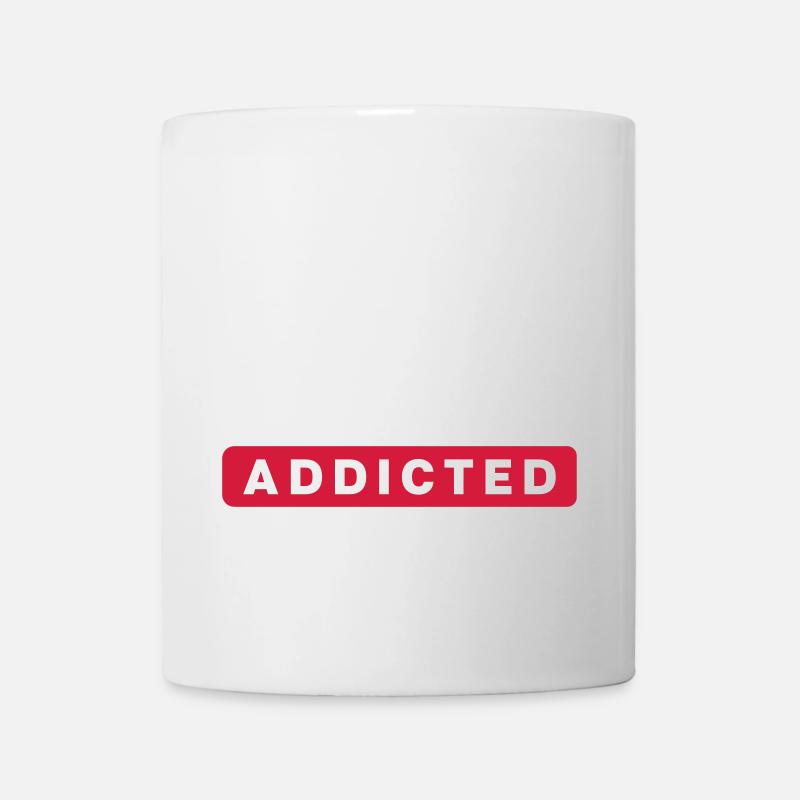GYM ADDICT - Tasse - Weiß