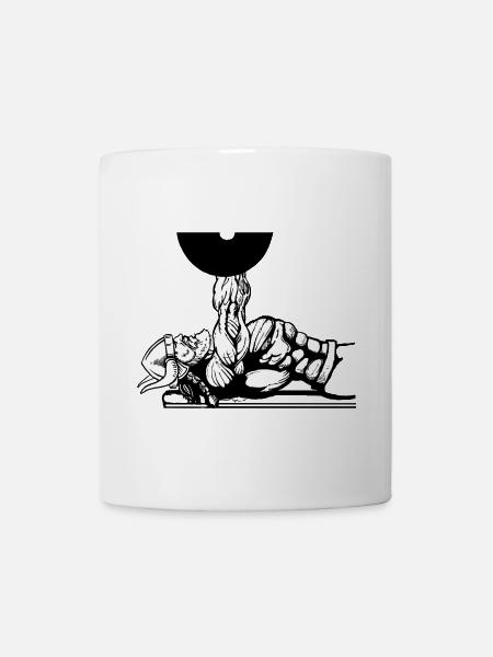Salle de musculation Vikings Viking Bodybuilder - Mug blanc - blanc