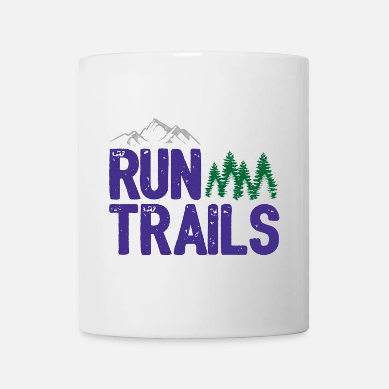Run Trails - Mug blanc - blanc