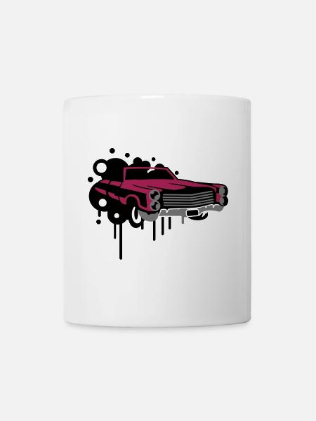 Vintage Auto Graffiti - Tasse - Weiß