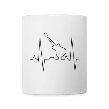 Conception d’impression de guitare - Mug blanc - blanc - Devant