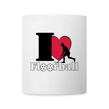 Floorball , Unihockey , Hockey , Fun I love.. - Tasse - Weiß - Vorne