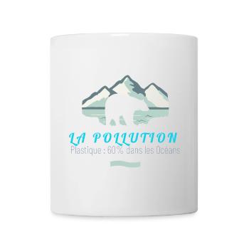 LA POLLUTION - Mug blanc - blanc - Devant