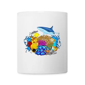 Tauchen - Tauchen Unterwasserwelt Meereslebewesen - Tasse - Weiß - Vorne