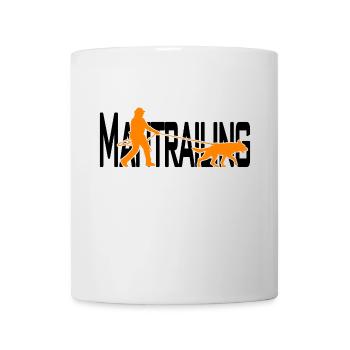 Mantrailing orange / black - Mug - white - Front