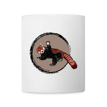 Roter Panda / Red Panda Design I - Tasse - Weiß - Vorne