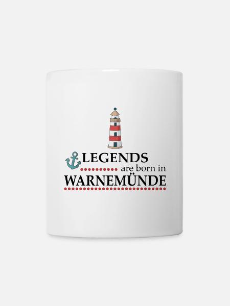 Warnemünde - Tasse - Weiß
