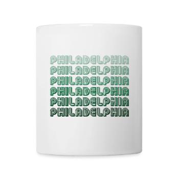 Philadelphia Typography Gradient - Mug - white - Front