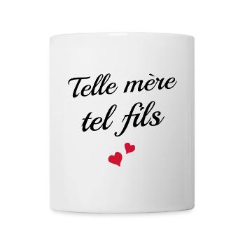 Telle Mère Tel Fils - Cadeau enfant et maman - Mug blanc - blanc - Devant