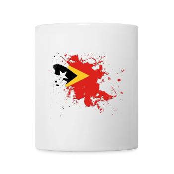 East Timor flag as a splash of color - Mug - white - Front
