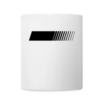 Bandes de course laissées en blanc - Mug blanc - blanc - Devant