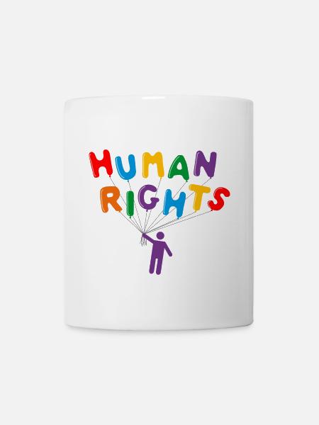 Droits humains - Mug blanc - blanc
