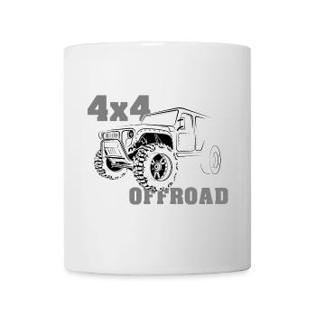 offroad dirt 4x4 truck off-road big cars - Mug - white - Front
