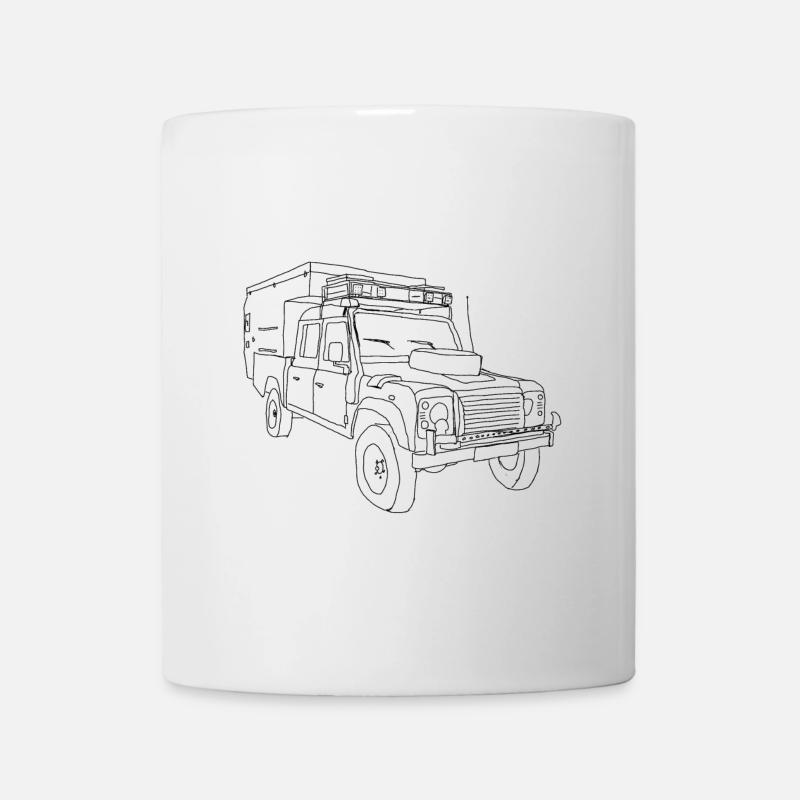 Defender noir - Mug blanc - blanc